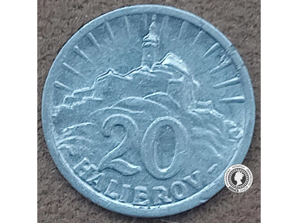 20 halier - Slovenský Štát - 1943
