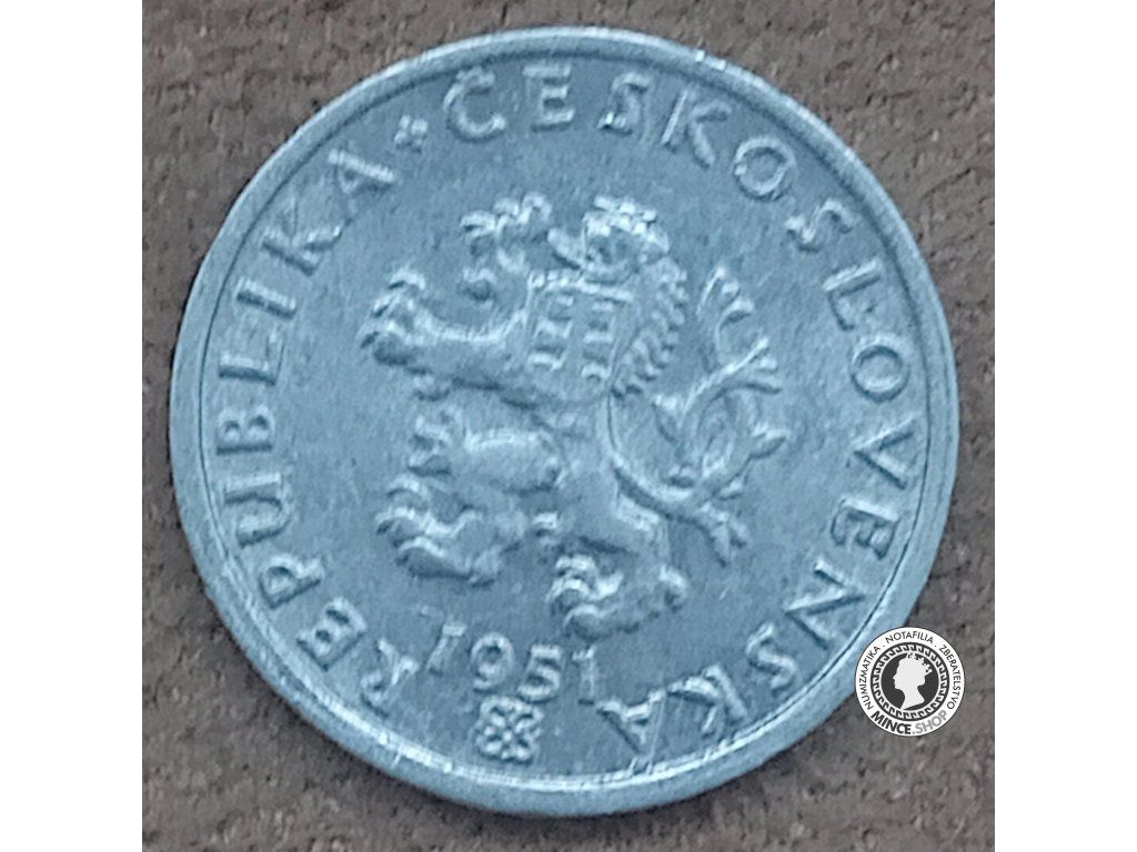 20 halier - Česko-Slovensko - 1951