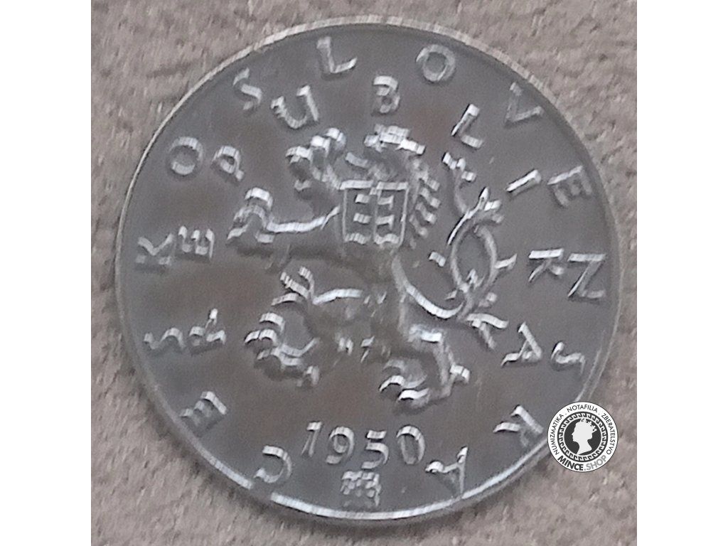 50 halier - Česko-Slovensko - 1950