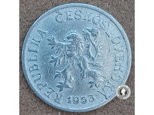 1 halier - Česko-Slovensko - 1953