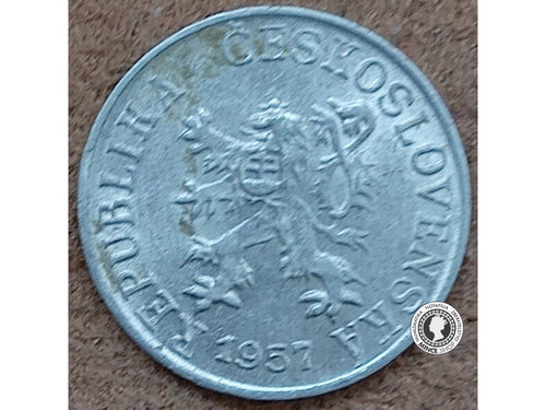 1 halier - Česko-Slovensko - 1957