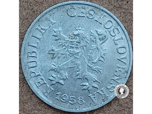 1 halier - Česko-Slovensko - 1958