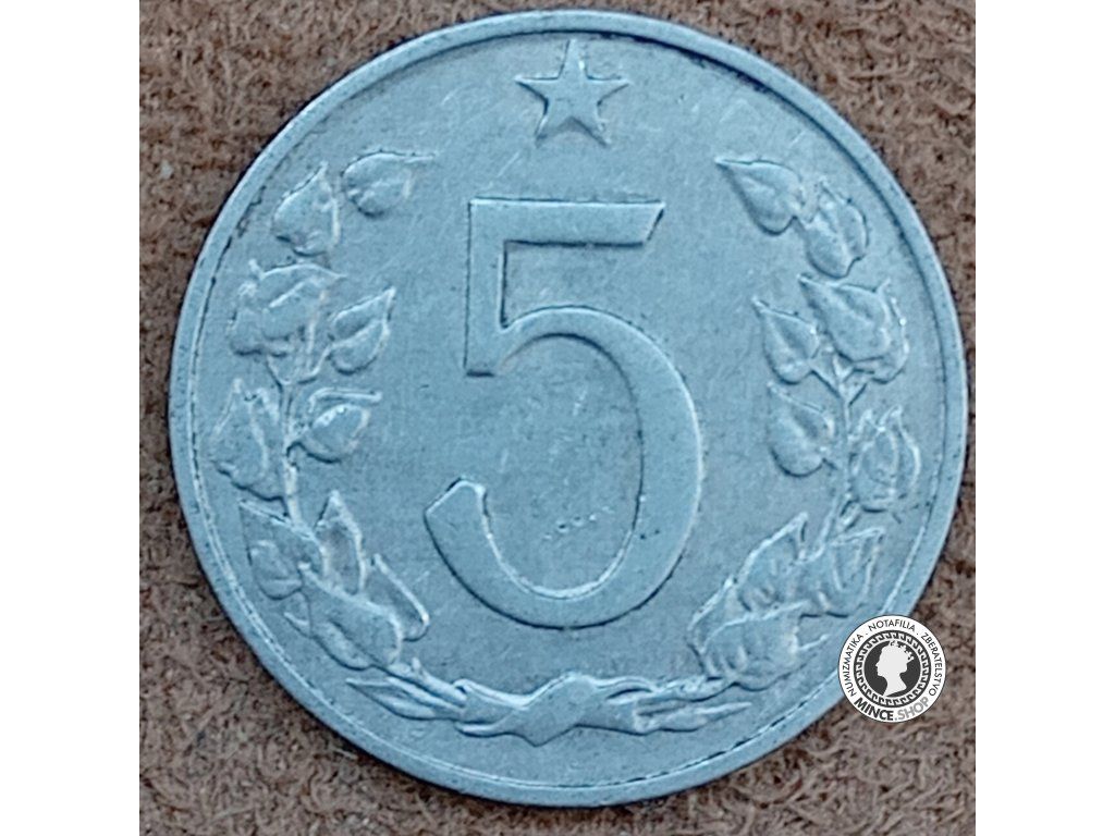 5 halier - Česko-Slovensko - 1963