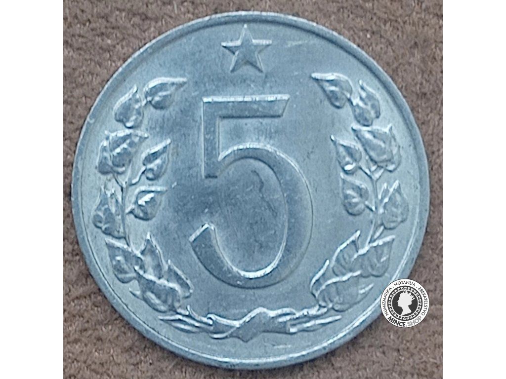 5 halier - Česko-Slovensko - 1966