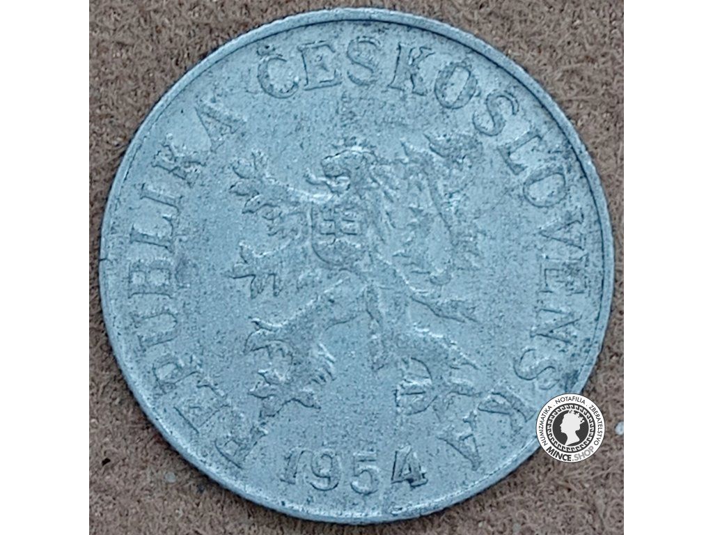 10 halier - Česko-Slovensko - 1954