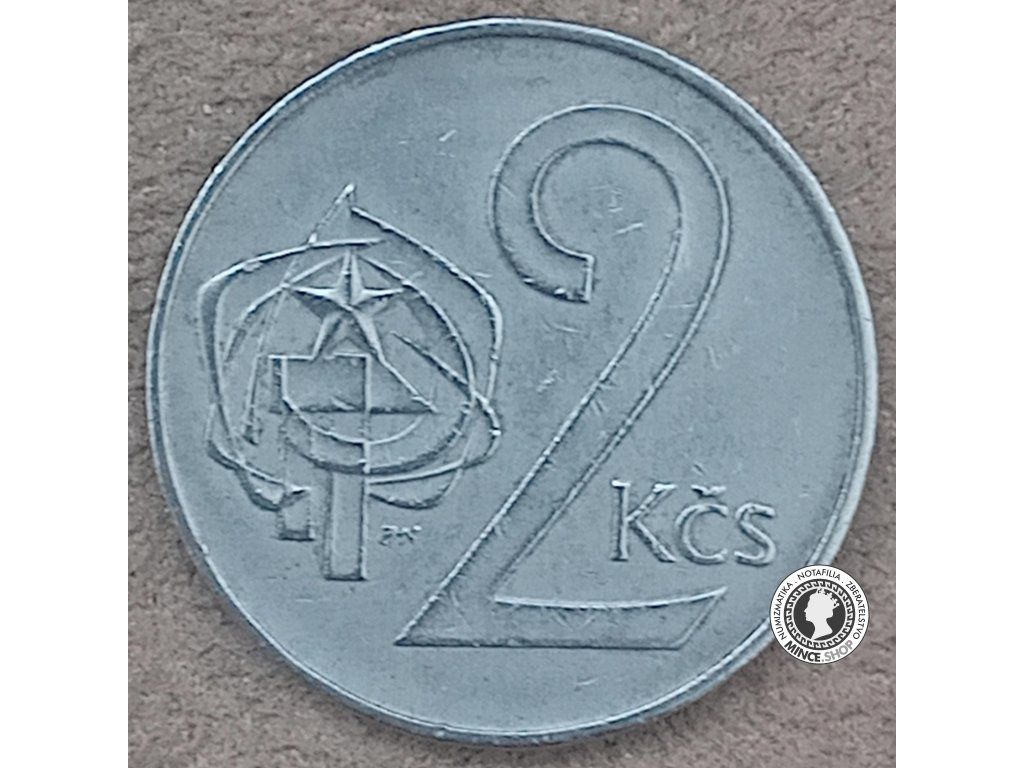 2 koruna - Česko-Slovensko - 1986