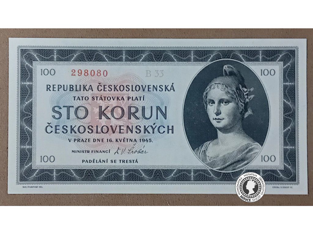100 Korún - 1945 - ČSR