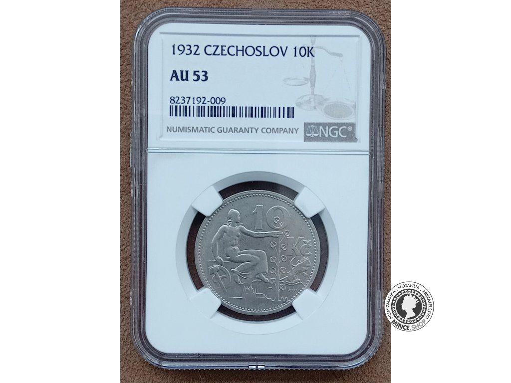 10.koruna - 1.ČSR - 1932 - AU 53