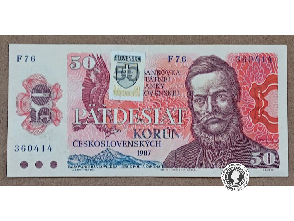 50 Korún kolkovaných - 1987 - ČSSR / Slovensko