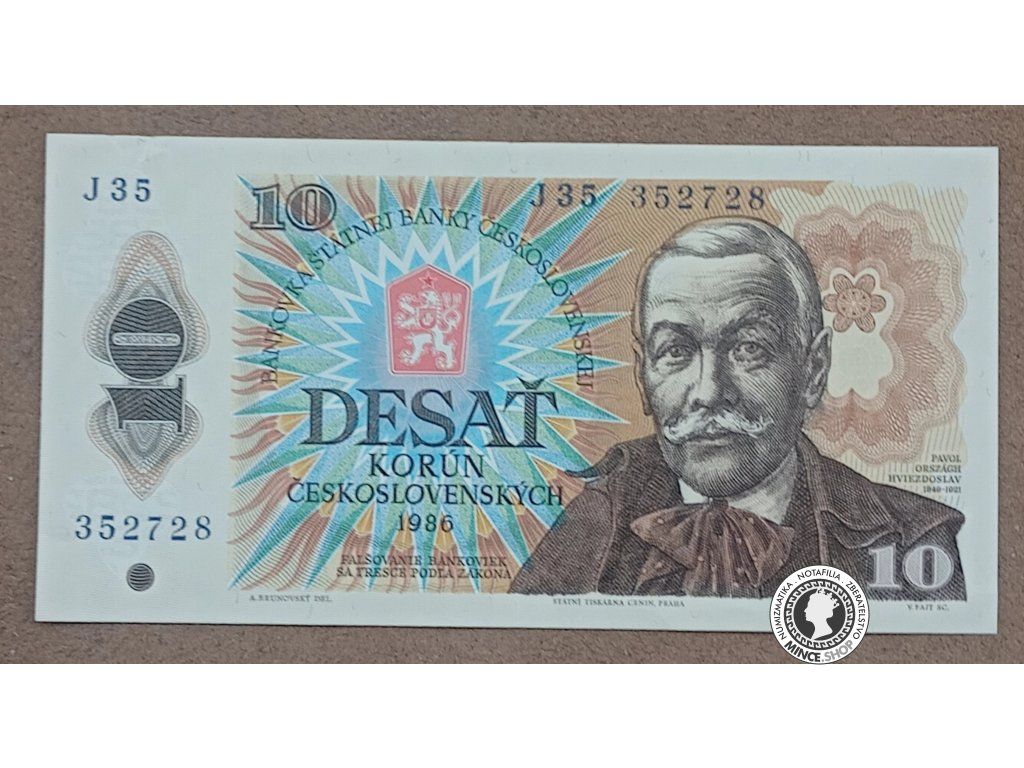 10 Korún - 1986 - ČSSR