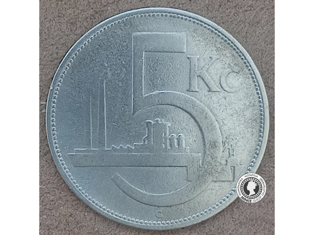 5.koruna - 1.ČSR - 1929