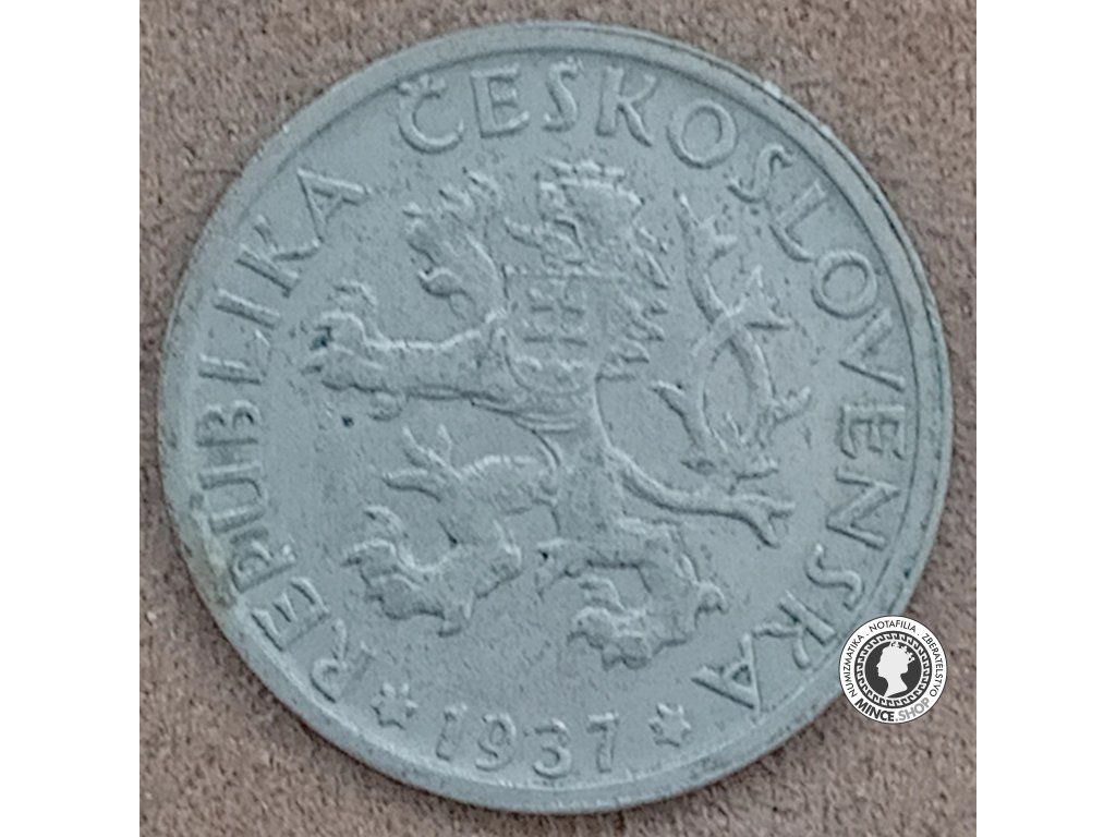 1.koruna - 1.ČSR - 1937